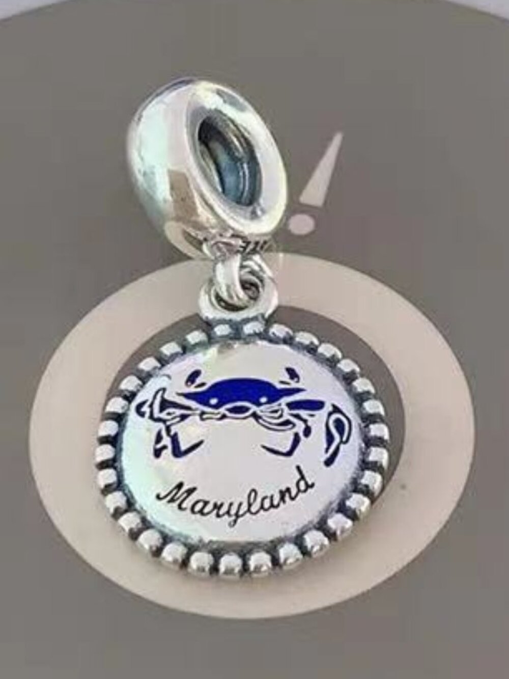 Pandora Maryland Crab Dangle Charm s925 Sterling Silver, Blue Enamel, Charm